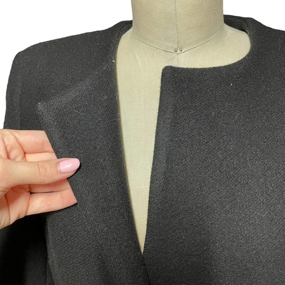 IRO Kila Coat Jacket Black Wool Blend Size 38 / US 6 - Picture 6 of 11
